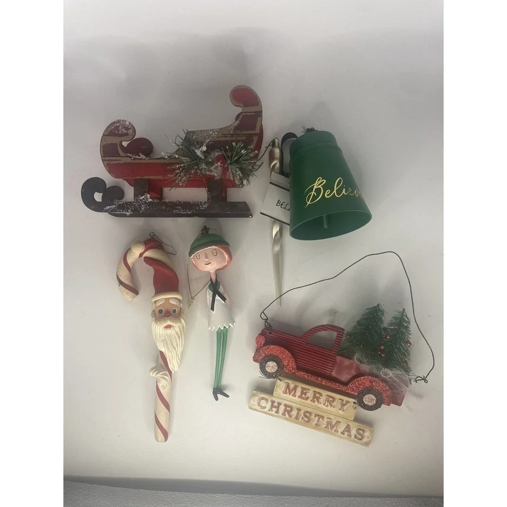 lot of christmas ornaments